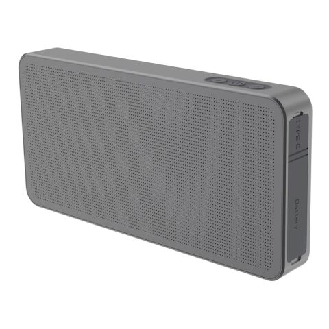 Altavoz 10W Aeris RCS ultrafino IPX5 y batería extraíble gris