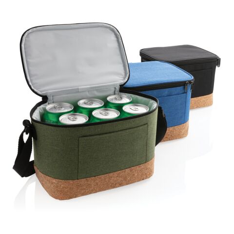 Bolsa y nevera bicolor con detalle de corcho azul | sin montaje de publicidad | no disponible | no disponible | no disponible