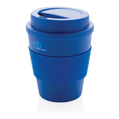 Taza de café reutilizable con tapa de rosca 350ml azul | sin montaje de publicidad | no disponible | no disponible