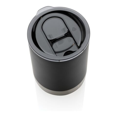 Taza de acero inoxidable reciclado RCS negro | sin montaje de publicidad | no disponible | no disponible