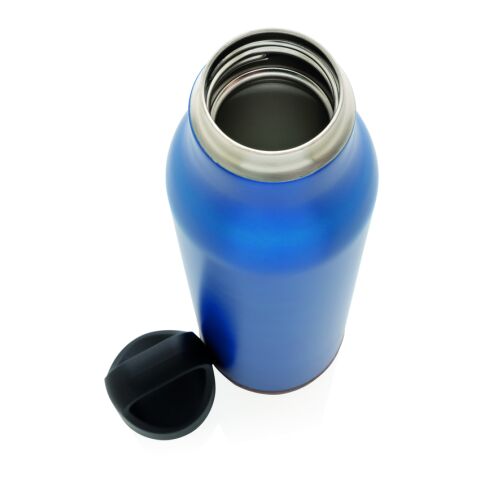 Botella al vacío de corcho antigoteo azul | sin montaje de publicidad | no disponible | no disponible | no disponible