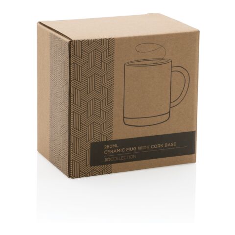 Taza de cerámica con base de corcho azul | sin montaje de publicidad | no disponible | no disponible