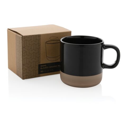Taza de cerámica esmaltada negro | sin montaje de publicidad | no disponible | no disponible