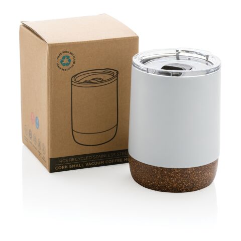 Taza pequeña de corcho al vacío blanco | sin montaje de publicidad | no disponible | no disponible | no disponible