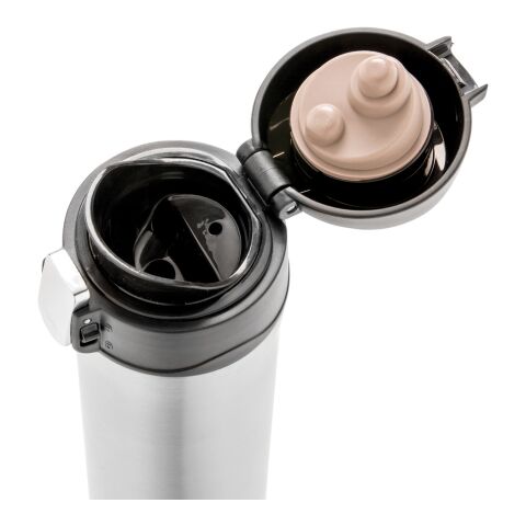 Taza al vacío de acero inoxidable reciclado RCS plata | sin montaje de publicidad | no disponible | no disponible