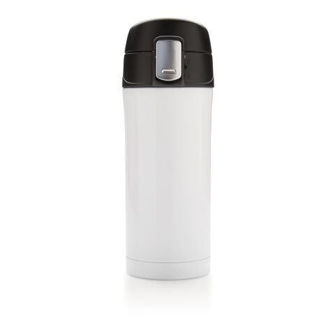 Taza al vacío de acero inoxidable reciclado RCS blanco | sin montaje de publicidad | no disponible | no disponible