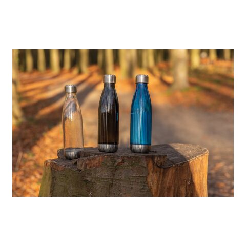 Botella de agua estanca con tapa de acero inoxidable. negro | sin montaje de publicidad | no disponible | no disponible