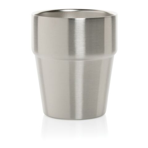 Taza de café Clark RCS doble pared 300 ml plata | sin montaje de publicidad | no disponible | no disponible