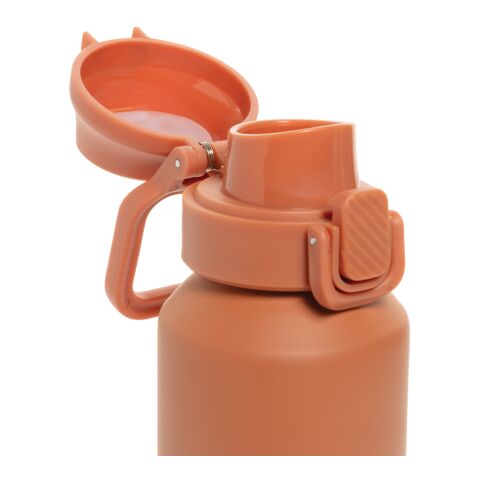Botella deportiva Via RCS Re-steel con tapa bloqueable 600ML naranja | sin montaje de publicidad | no disponible | no disponible
