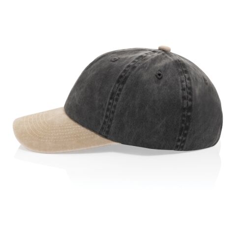 Gorra algodón bicolor 270 g/m² con 6 paneles BEAU AWARE™ negro | sin montaje de publicidad | no disponible | no disponible | no disponible