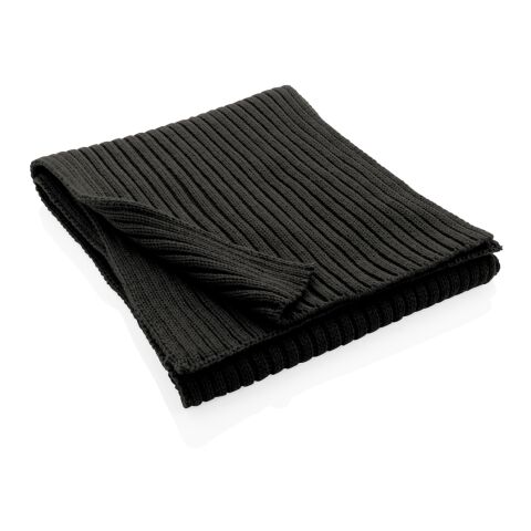 Bufanda de punto Impact AWARE™ Polylana® 180x25cm negro | sin montaje de publicidad | no disponible | no disponible | no disponible