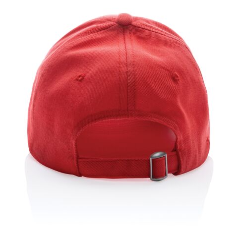 Gorra Impact 6 paneles 280gr de algodón reciclado Rojo Delicioso | sin montaje de publicidad | no disponible | no disponible | no disponible
