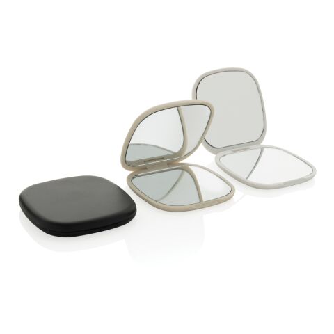 Espejo de maquillaje de plástico reciclado Reflecta RCS beige