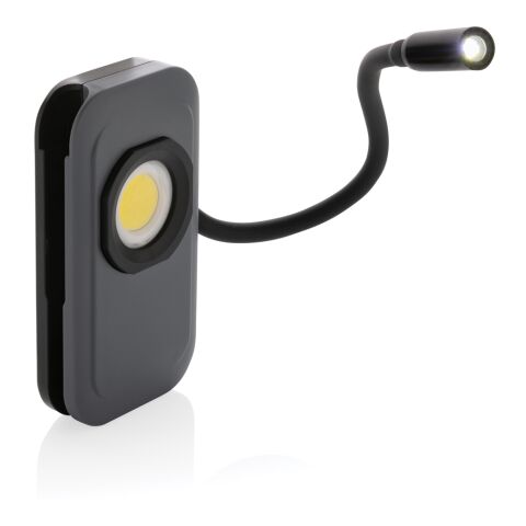 Luz de trabajo recargable USB Gear X RCS rPlastic gris | sin montaje de publicidad | no disponible | no disponible