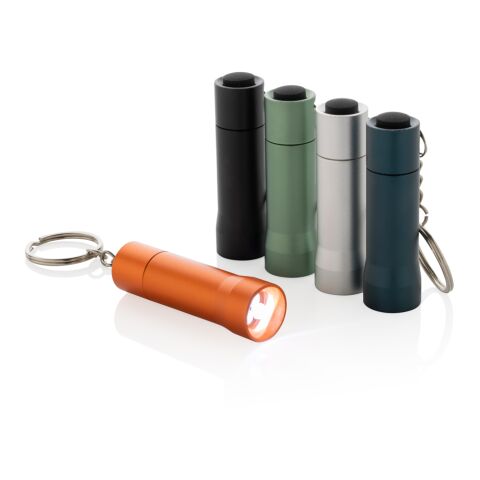 Linterna llavero de aluminio reciclado Flash RCS naranja | sin montaje de publicidad | no disponible | no disponible