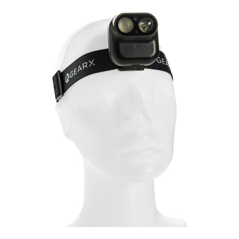 Linterna frontal Gear X RCS rPlastic con sensor movimiento negro | sin montaje de publicidad | no disponible | no disponible