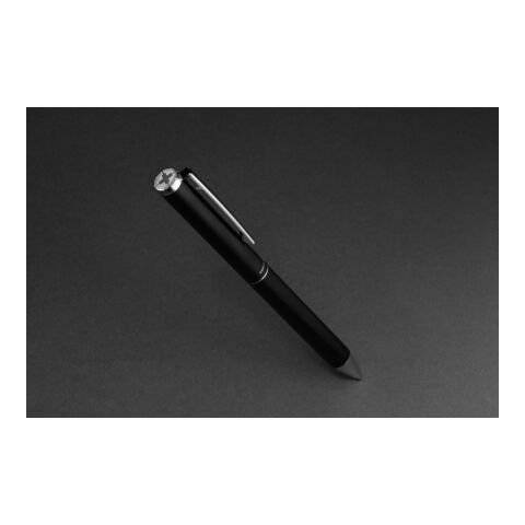 Bolígrafo Cedar RCS de aluminio reciclado Swiss Peak negro | sin montaje de publicidad | no disponible | no disponible