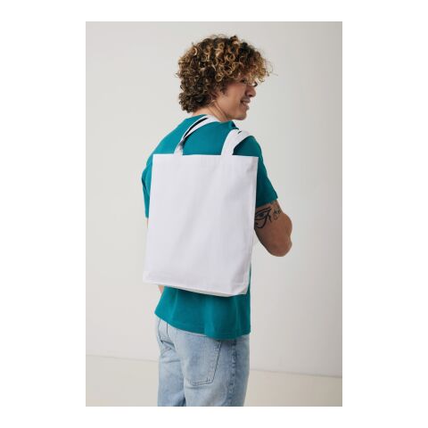 Bolsa de algodón reciclado Impact Aware ™ blanco | sin montaje de publicidad | no disponible | no disponible | no disponible
