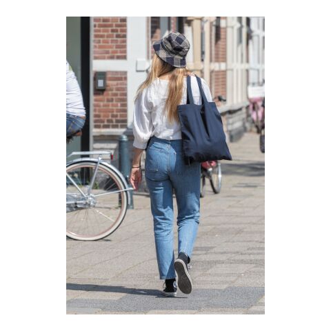 Tote de algodón reciclado 145gr Impact AWARE ™ azul marino | sin montaje de publicidad | no disponible | no disponible | no disponible