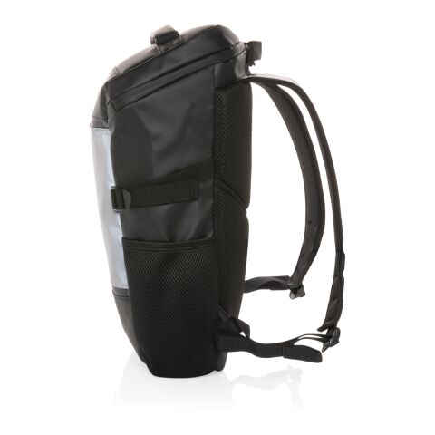 Mochila reflectante de PU para portátil de 15,6&quot; negro | sin montaje de publicidad | no disponible | no disponible