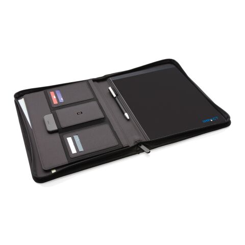 Carpeta Impact AWARE ™ RPET A4 con cremallera negro | sin montaje de publicidad | no disponible | no disponible