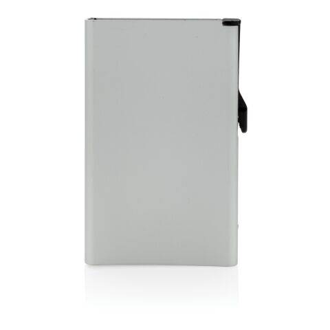 Tarjetero RFID de aluminio estándar plata | sin montaje de publicidad | no disponible | no disponible