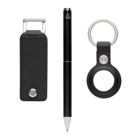 Set de regalo 3 piezas Tula de lujo de rPU certificado RCS negro | sin montaje de publicidad | no disponible | no disponible