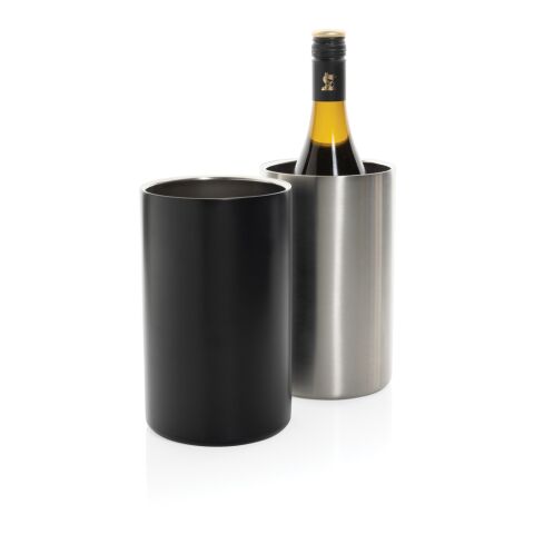 Cubo Vino de acero inoxidable reciclado certificado plata | sin montaje de publicidad | no disponible | no disponible