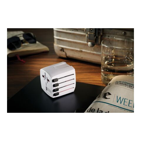 SKROSS World Travel Adapter MUV blanco | sin montaje de publicidad | no disponible | no disponible