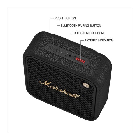 Altavoz Marshall Willen II 17H+ negro