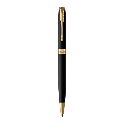 Bolígrafo Parker Sonnet, negro mate con acabados en paladio. dorado