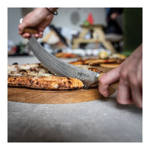 Cuchillo para pizza y queso BOSKA Oslo+Nr.4 acero-marron | sin montaje de publicidad | no disponible | no disponible