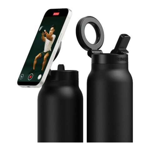 Botella de agua RINGO Pro MagSafe® anillo magnético 710 ml negro