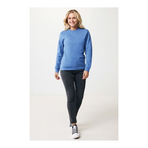 Jersey Iqoniq Denali algodón reciclado sin teñir azul jaspeado | XL | sin montaje de publicidad | no disponible | no disponible | no disponible