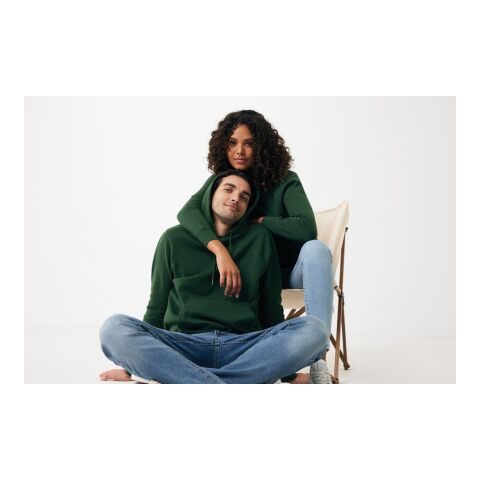 Sudadera con capucha ligera de algodón reciclado Iqoniq Rila verde bosque | L | sin montaje de publicidad | no disponible | no disponible | no disponible