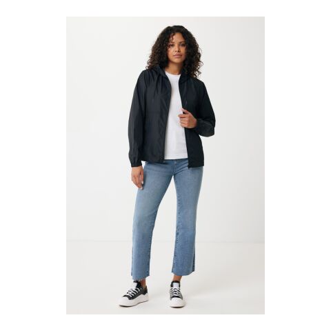 Chaqueta ligera Iqoniq Logan de poliéster reciclado negro | XS | sin montaje de publicidad | no disponible | no disponible