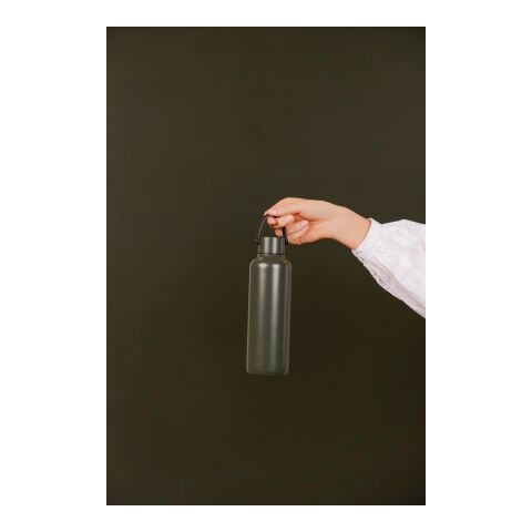 VINGA Botella ac. inox. reciclado RCS Baltimore 600 ml gris | sin montaje de publicidad | no disponible | no disponible