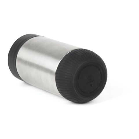 Taza push VINGA Erie RCS SS reciclada 350 ml plata-negro | sin montaje de publicidad | no disponible | no disponible