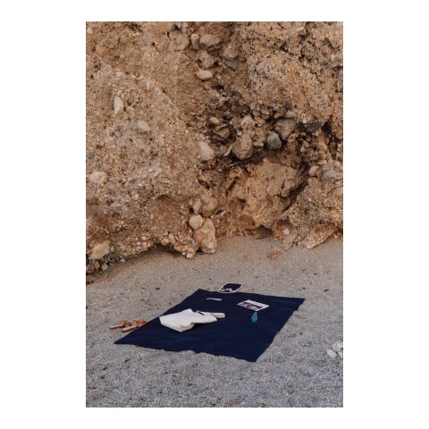 Manta de picnic de lona reciclada VINGA Volonne AWARE™ azul-blanquecino | sin montaje de publicidad | no disponible | no disponible | no disponible