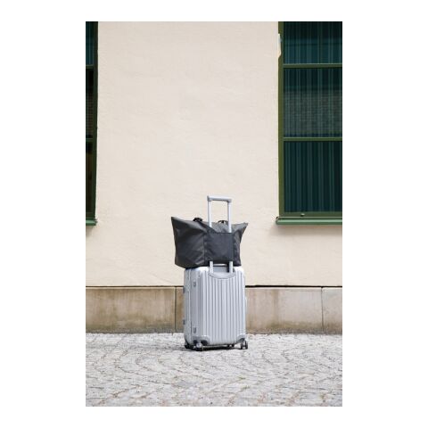 Bolsa de fin de semana VINGA Livorno poliéster reciclado GRS negro | sin montaje de publicidad | no disponible | no disponible