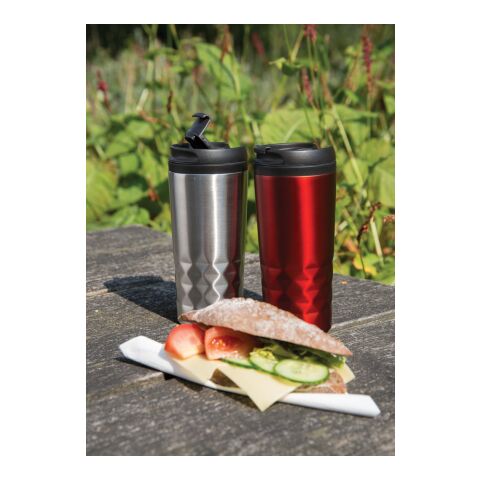 Taza geométrica plata | sin montaje de publicidad | no disponible | no disponible | no disponible