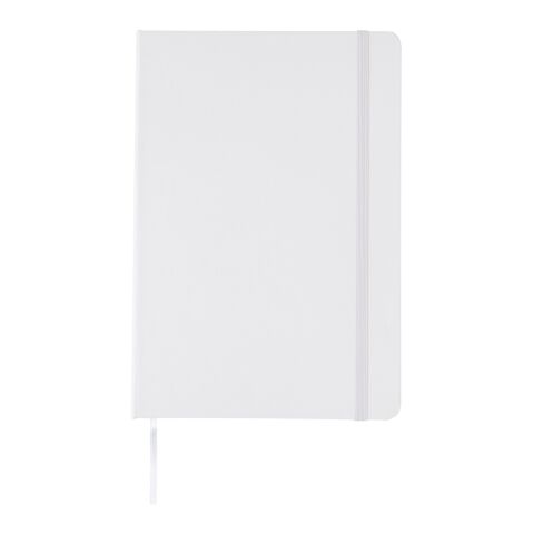 Libreta A5 básica de tapa dura blanco | sin montaje de publicidad | no disponible | no disponible