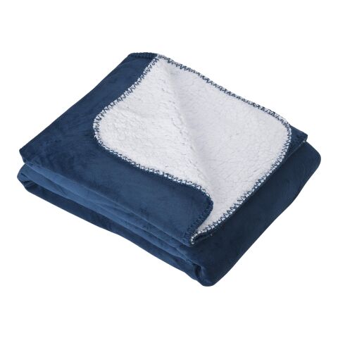 Manta sintética de imitación visón, 100% poliéster azul | sin montaje de publicidad | no disponible | no disponible