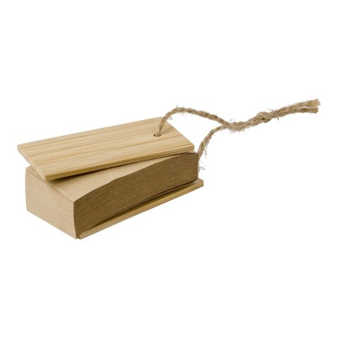 Notas adhesivas de bambú y kraft Kingston marrón | sin montaje de publicidad | no disponible | no disponible