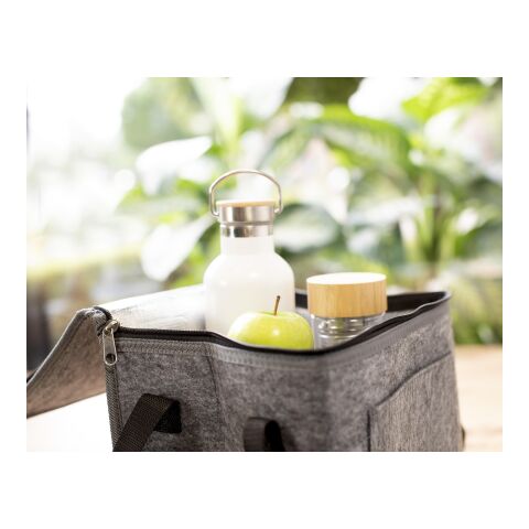 Nevera de fieltro RPET Mason gris | sin montaje de publicidad | no disponible | no disponible