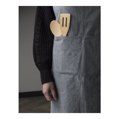 Delantal de RPET Baylor gris | sin montaje de publicidad | no disponible | no disponible