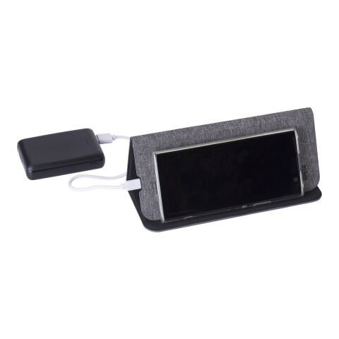 Alfombrilla con cargador de RPET Selene gris | sin montaje de publicidad | no disponible | no disponible