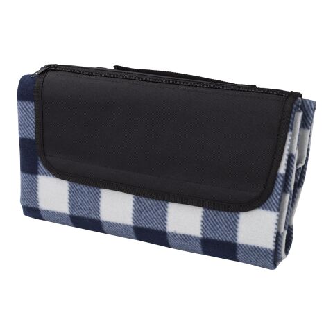 Manta polar plegable de RPET Vesper negro | sin montaje de publicidad | no disponible | no disponible