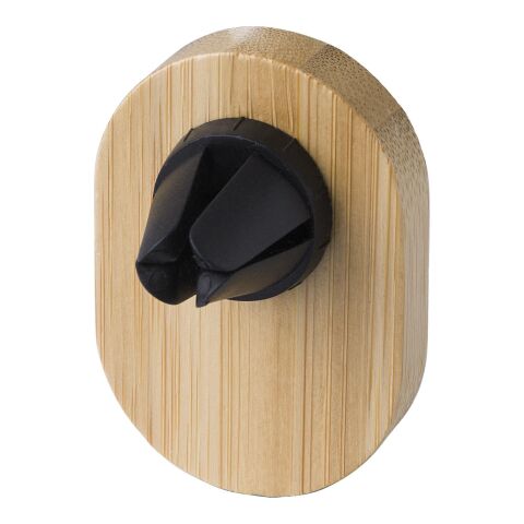 Soporte para teléfono de bambú Larry marrón | sin montaje de publicidad | no disponible | no disponible