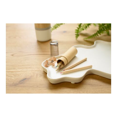 6 lápices de color rojo | sin montaje de publicidad | no disponible | no disponible